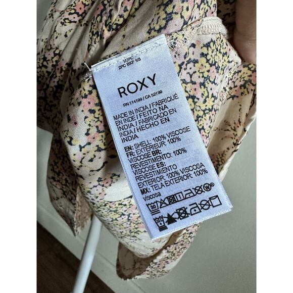 Roxy Mad Love Anthracite Sweet Mahalo Dress Sleeveless Mini Dress Size‎ Medium - Picture 6 of 10